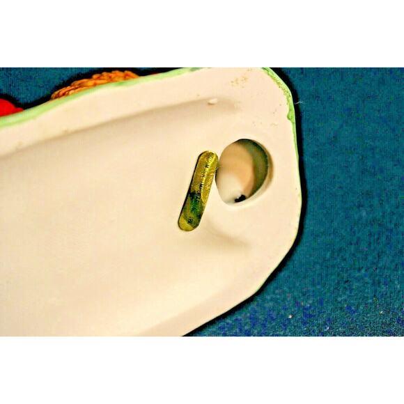 Thanksgiving Turkey Taper Candleholder Haystack Ceramic MSR Imports Vintage 80s - Picture 6 of 9